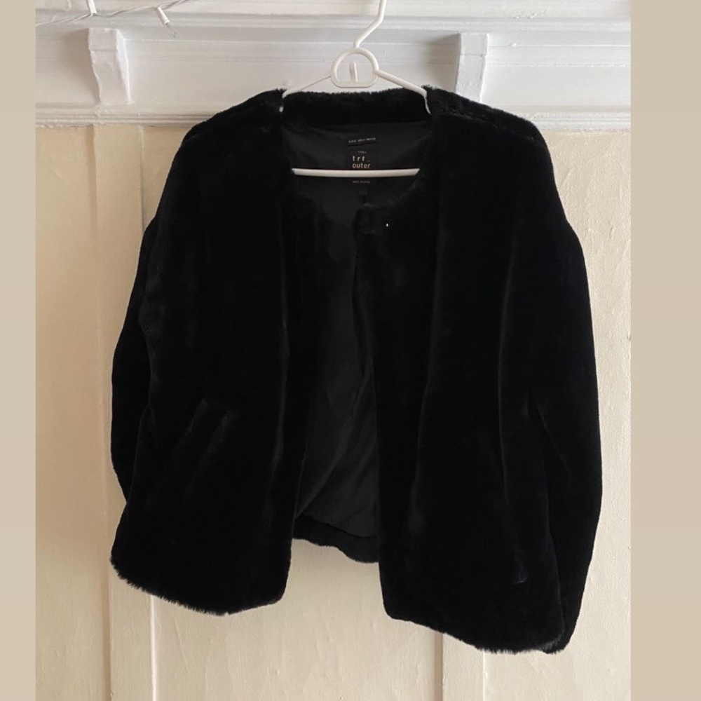Faux fur jacket
